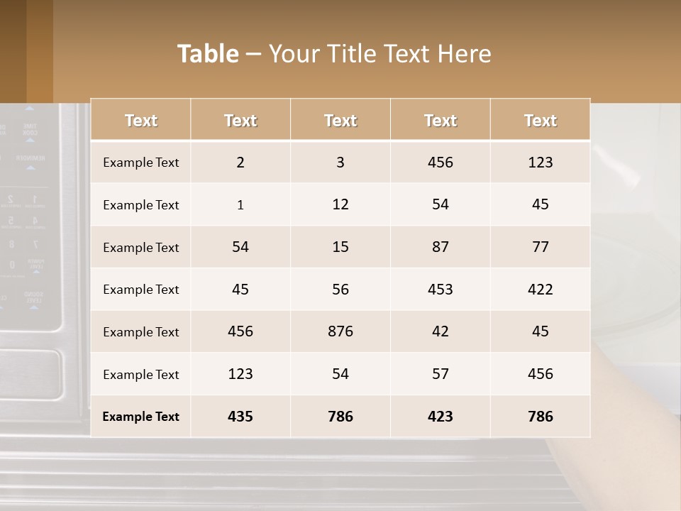 A Person Cleaning A Microwave With A Green Towel PowerPoint Template