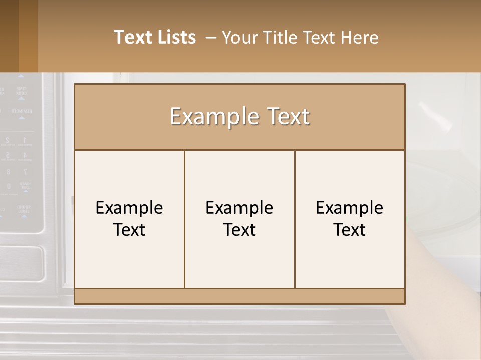 A Person Cleaning A Microwave With A Green Towel PowerPoint Template