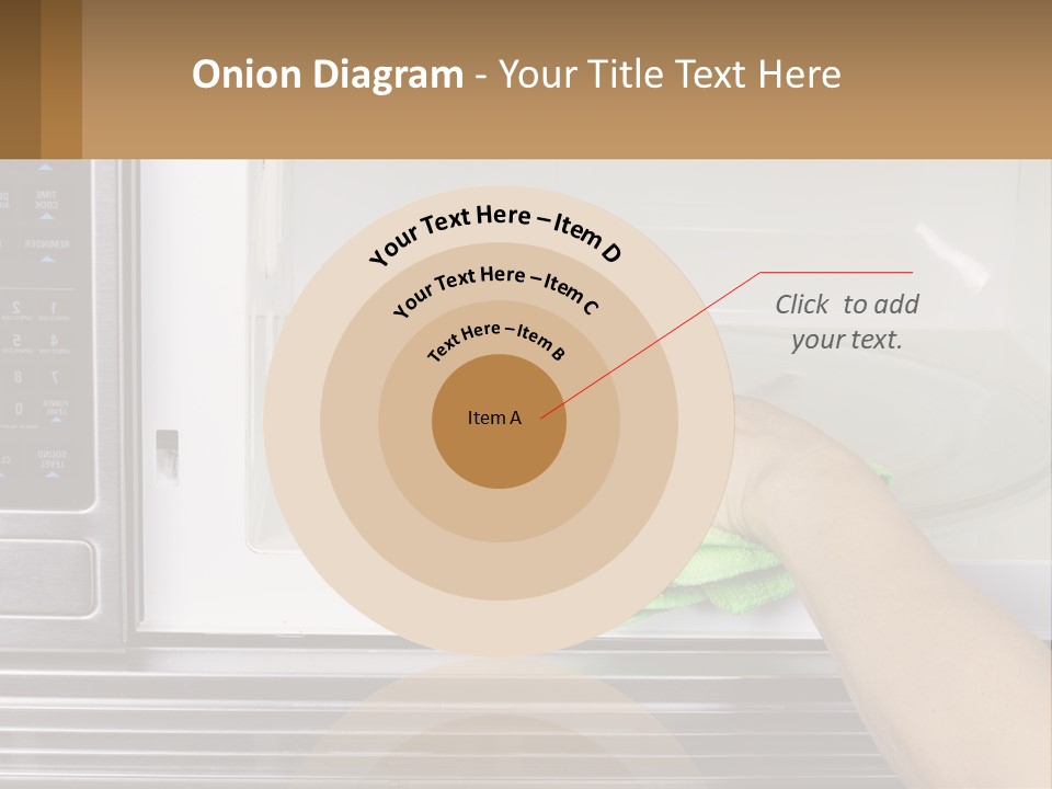 A Person Cleaning A Microwave With A Green Towel PowerPoint Template