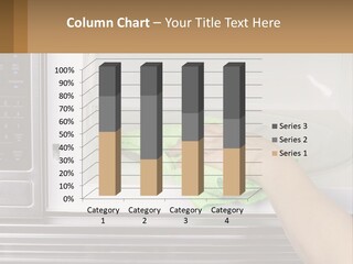 A Person Cleaning A Microwave With A Green Towel PowerPoint Template