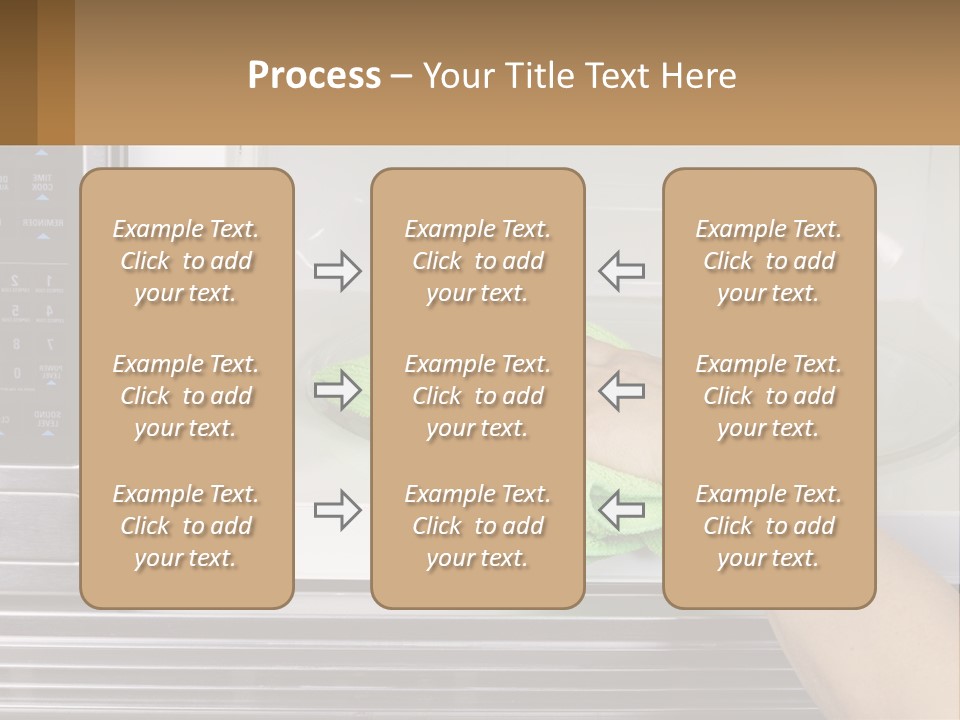 A Person Cleaning A Microwave With A Green Towel PowerPoint Template