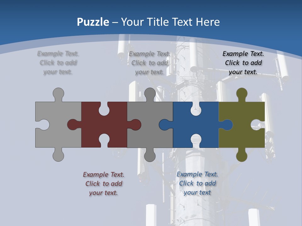 A Power Pole With A Blue Sky In The Background PowerPoint Template