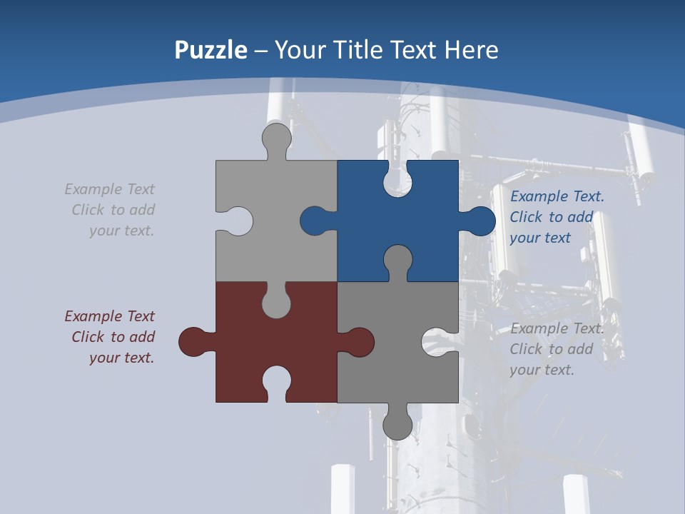 A Power Pole With A Blue Sky In The Background PowerPoint Template