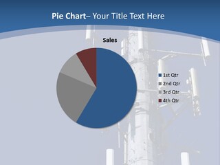 A Power Pole With A Blue Sky In The Background PowerPoint Template