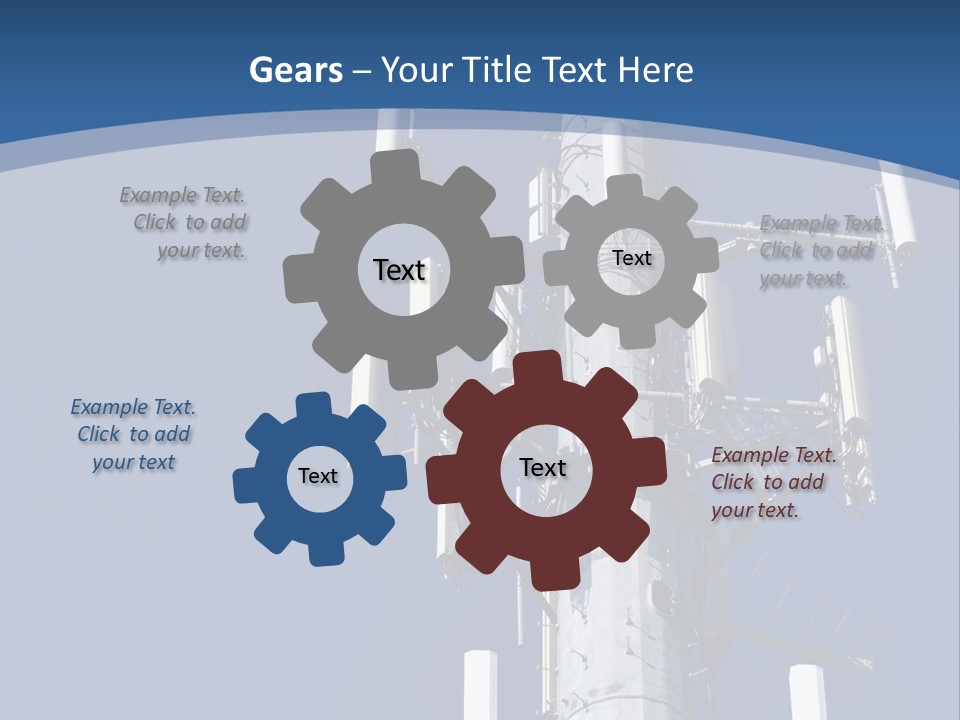 A Power Pole With A Blue Sky In The Background PowerPoint Template