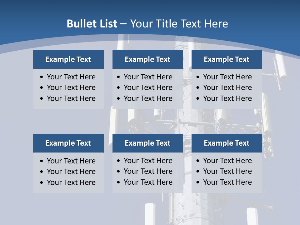 A Power Pole With A Blue Sky In The Background PowerPoint Template