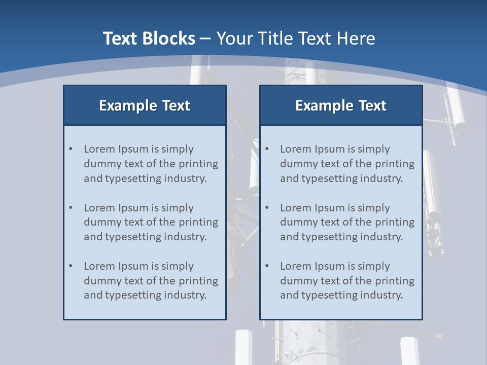 A Power Pole With A Blue Sky In The Background PowerPoint Template