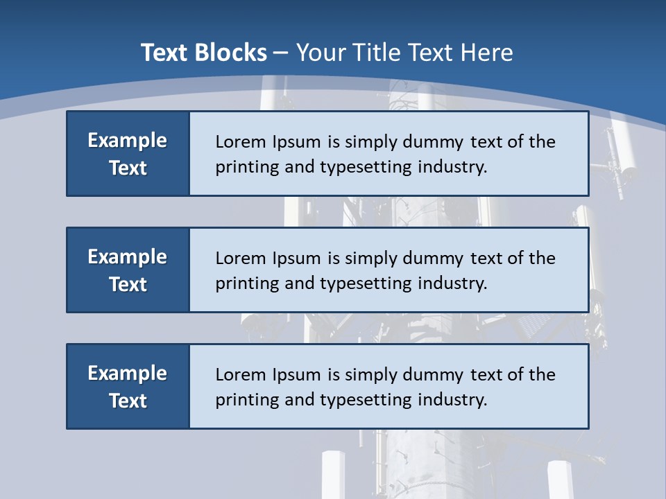 A Power Pole With A Blue Sky In The Background PowerPoint Template