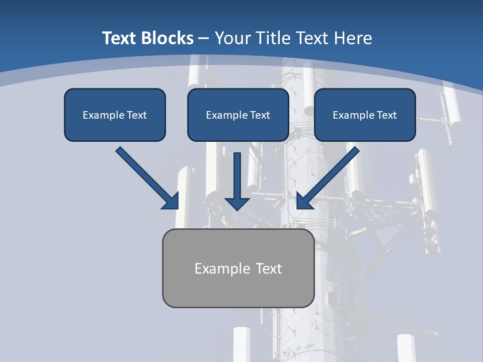 A Power Pole With A Blue Sky In The Background PowerPoint Template