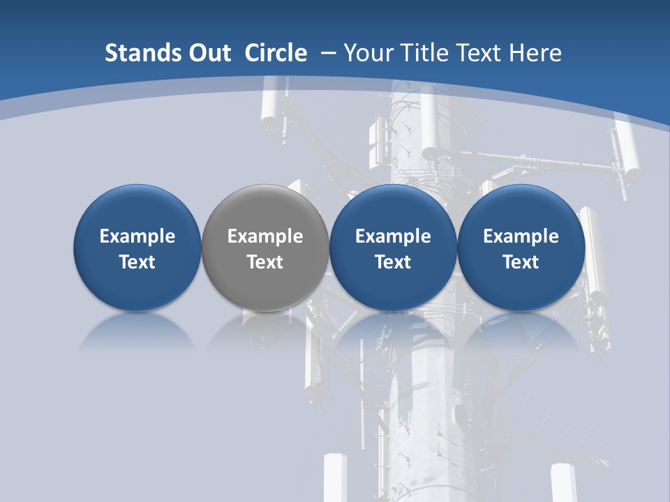 A Power Pole With A Blue Sky In The Background PowerPoint Template