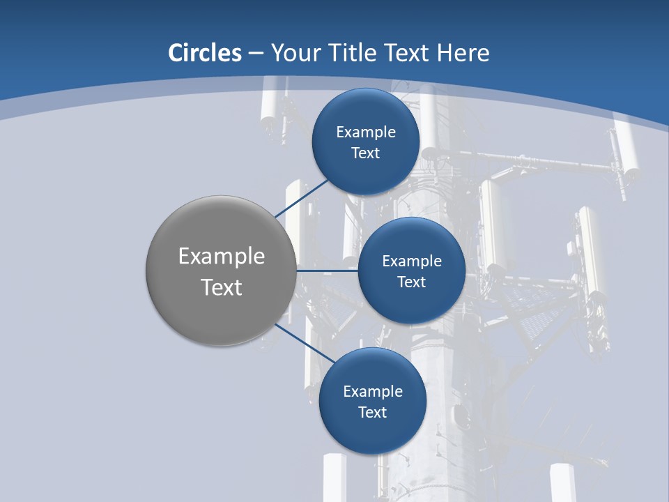 A Power Pole With A Blue Sky In The Background PowerPoint Template