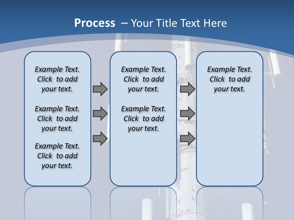A Power Pole With A Blue Sky In The Background PowerPoint Template