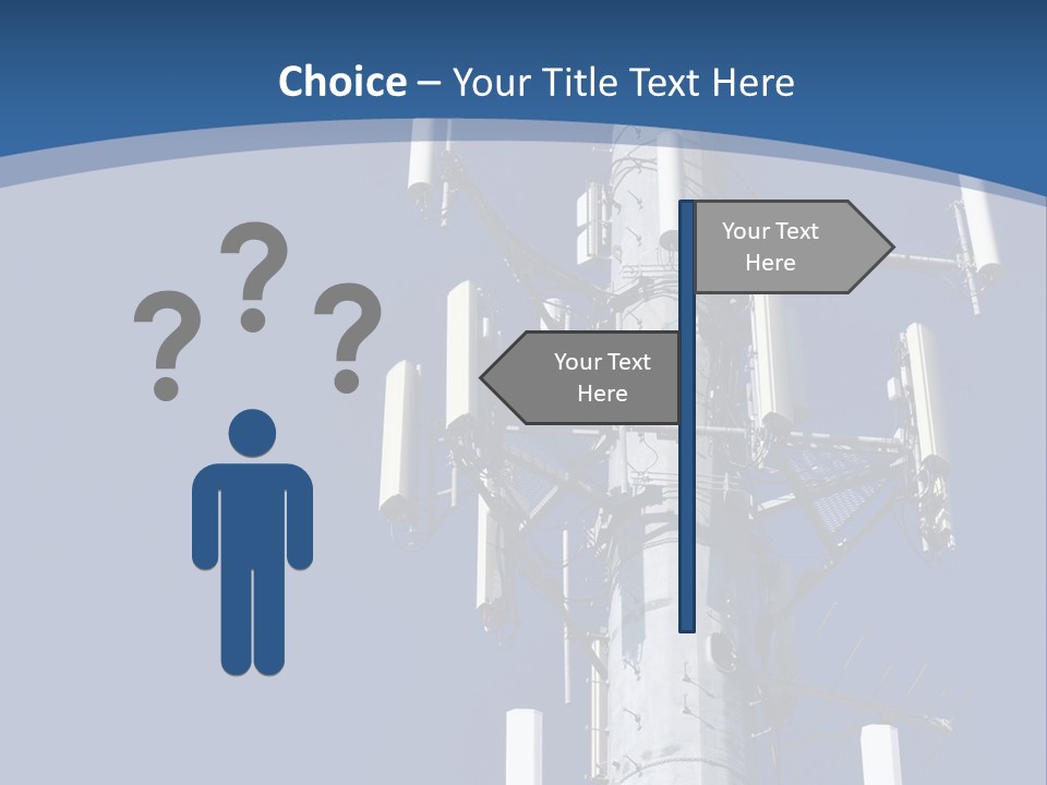 A Power Pole With A Blue Sky In The Background PowerPoint Template