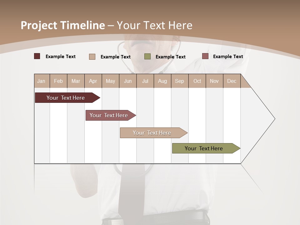 A Man In A Tie Is Holding His Head With His Hands PowerPoint Template