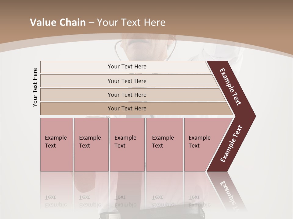 A Man In A Tie Is Holding His Head With His Hands PowerPoint Template