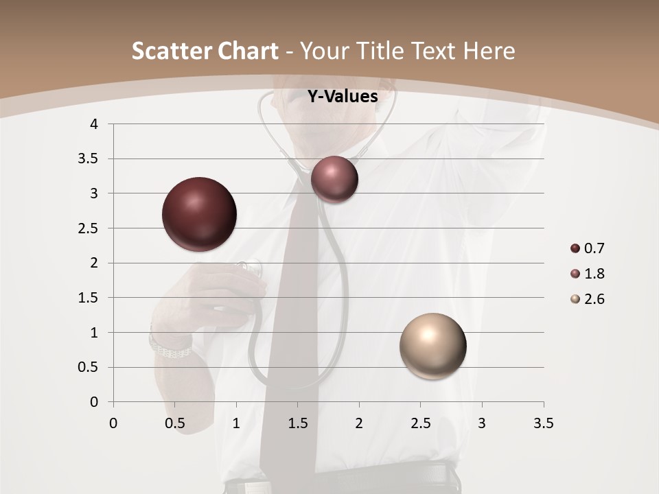 A Man In A Tie Is Holding His Head With His Hands PowerPoint Template