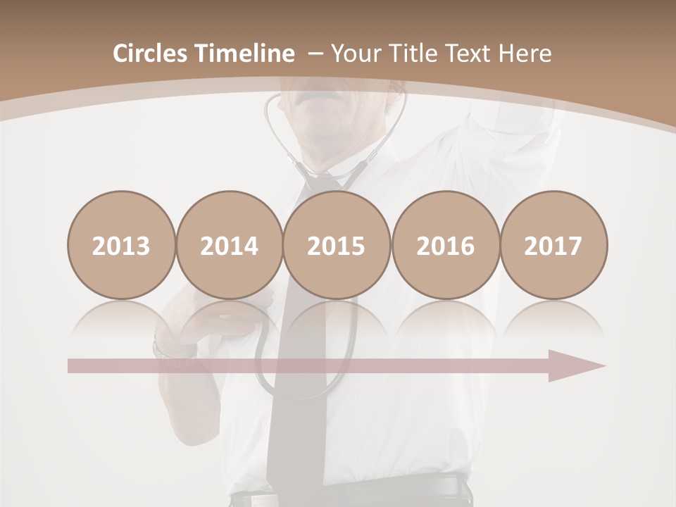 A Man In A Tie Is Holding His Head With His Hands PowerPoint Template