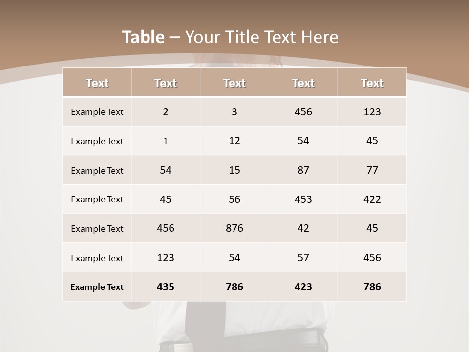A Man In A Tie Is Holding His Head With His Hands PowerPoint Template