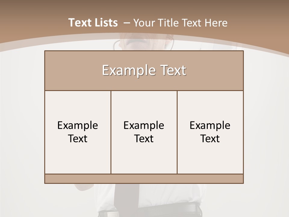A Man In A Tie Is Holding His Head With His Hands PowerPoint Template