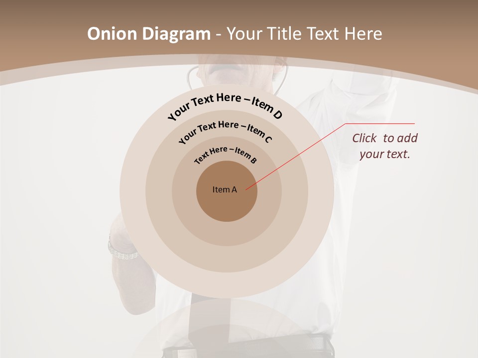 A Man In A Tie Is Holding His Head With His Hands PowerPoint Template