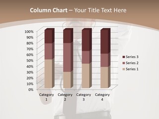 A Man In A Tie Is Holding His Head With His Hands PowerPoint Template