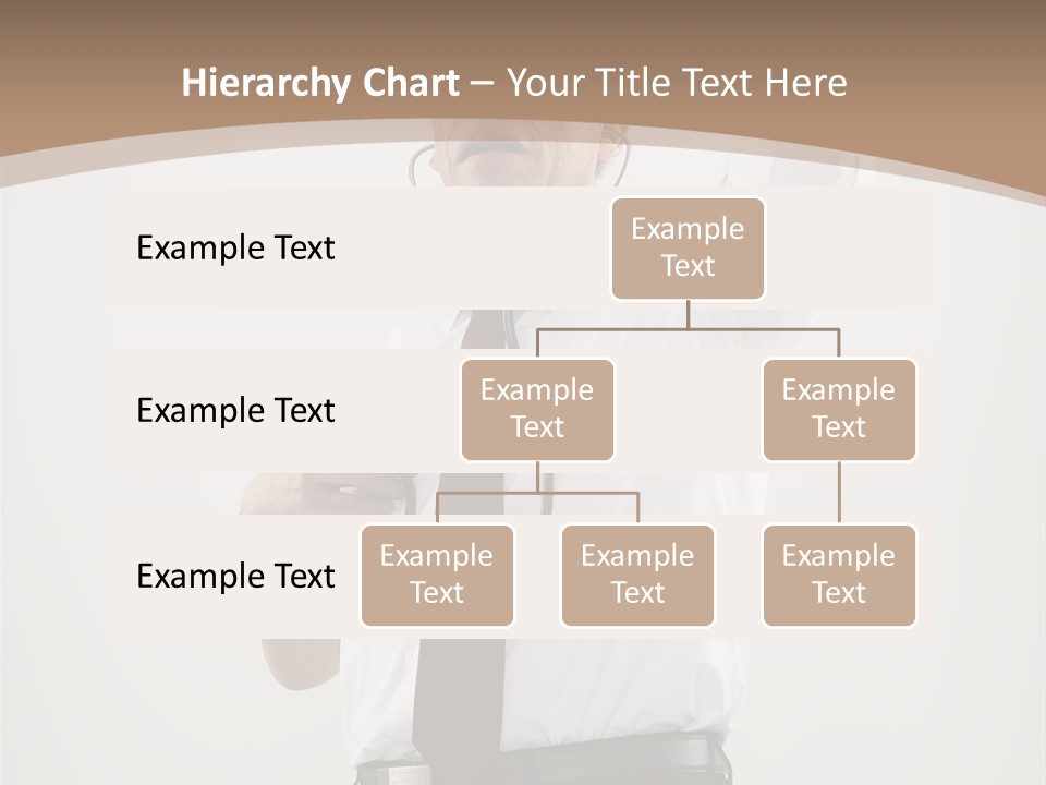 A Man In A Tie Is Holding His Head With His Hands PowerPoint Template