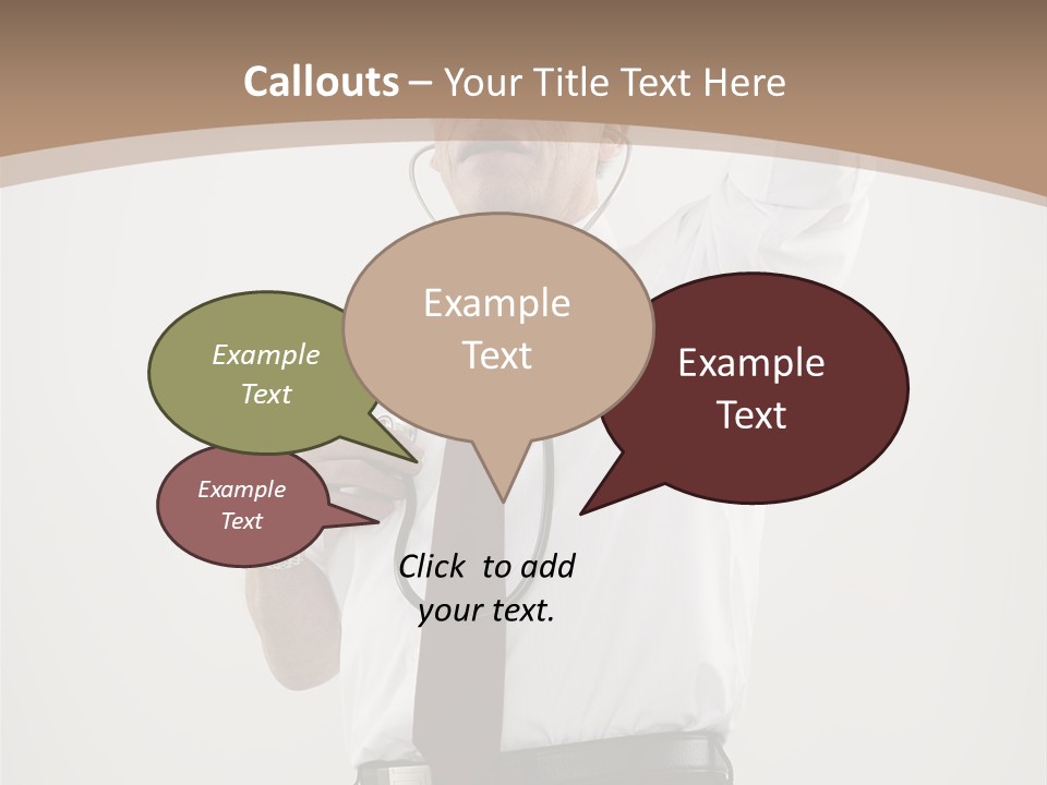 A Man In A Tie Is Holding His Head With His Hands PowerPoint Template