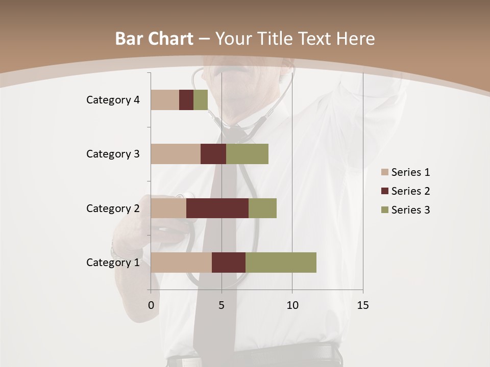 A Man In A Tie Is Holding His Head With His Hands PowerPoint Template