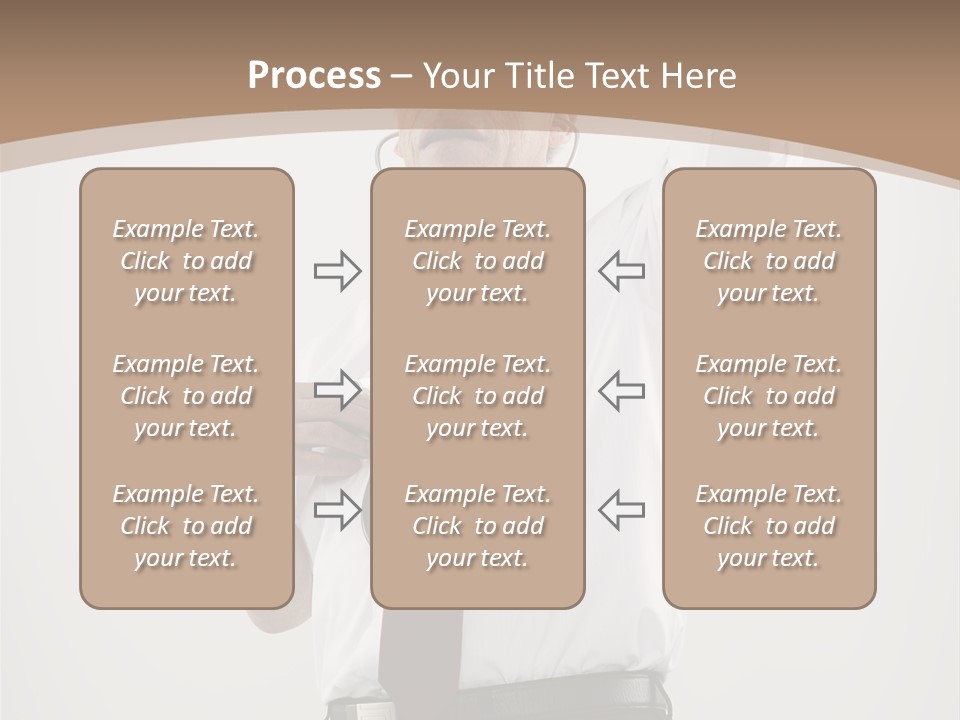 A Man In A Tie Is Holding His Head With His Hands PowerPoint Template