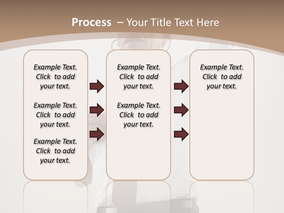 A Man In A Tie Is Holding His Head With His Hands PowerPoint Template