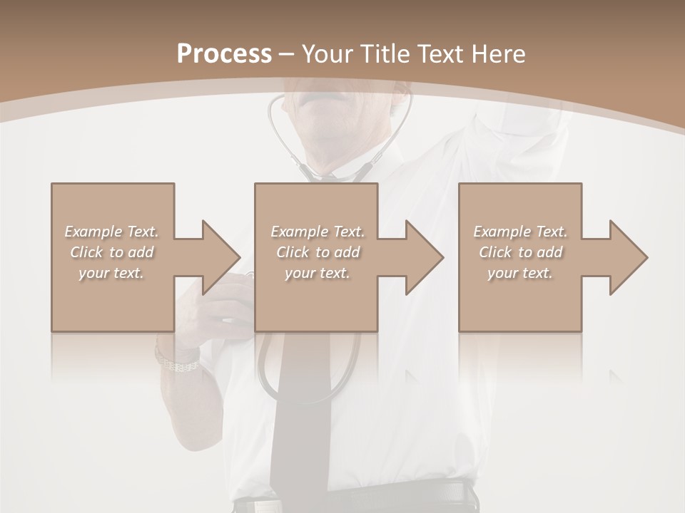 A Man In A Tie Is Holding His Head With His Hands PowerPoint Template
