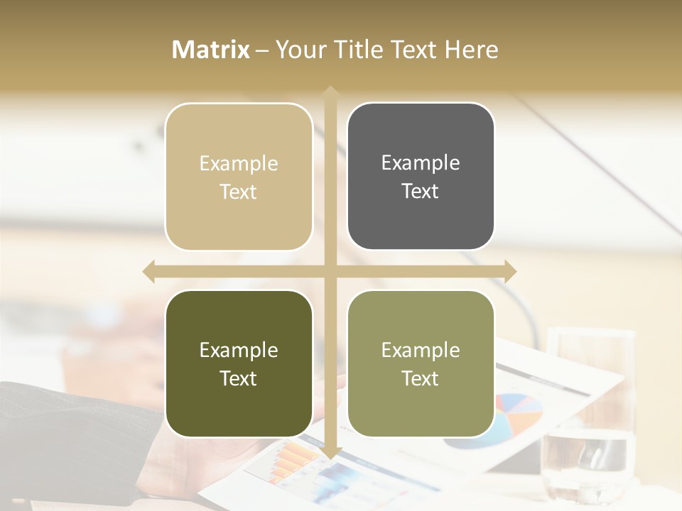A Person Sitting At A Desk With Microphones In Front Of Them PowerPoint Template