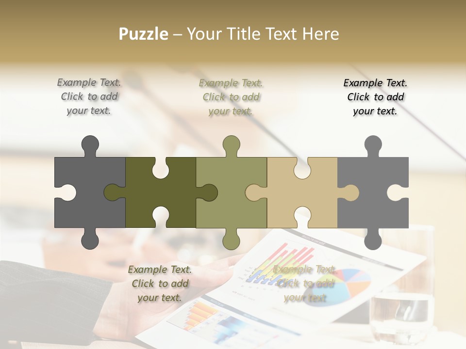 A Person Sitting At A Desk With Microphones In Front Of Them PowerPoint Template