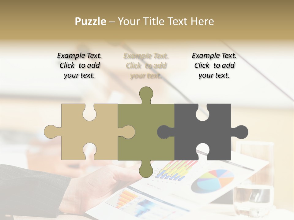 A Person Sitting At A Desk With Microphones In Front Of Them PowerPoint Template