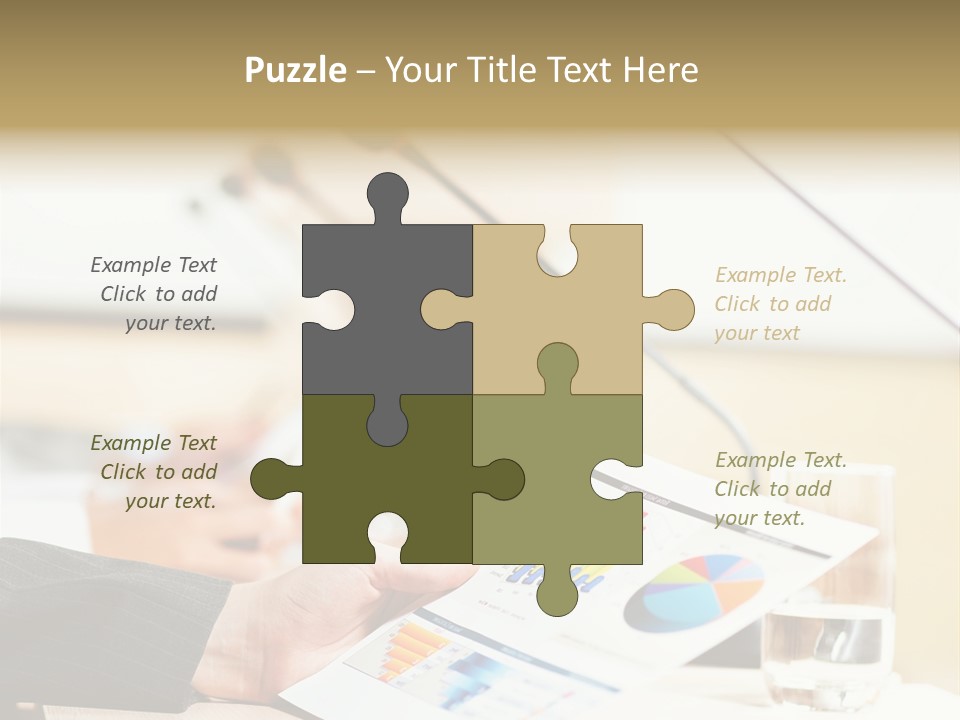 A Person Sitting At A Desk With Microphones In Front Of Them PowerPoint Template