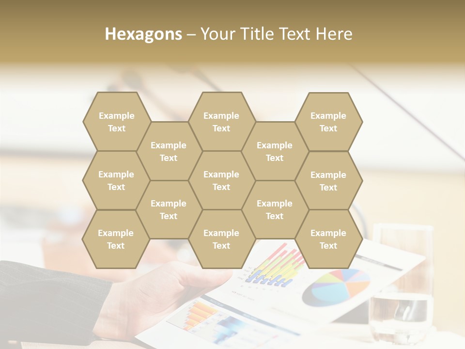 A Person Sitting At A Desk With Microphones In Front Of Them PowerPoint Template