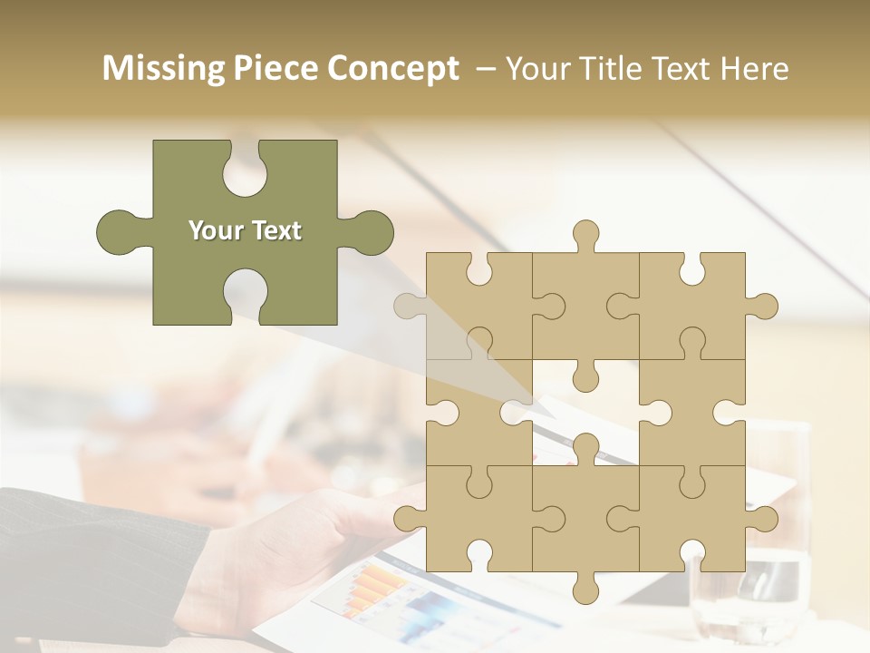 A Person Sitting At A Desk With Microphones In Front Of Them PowerPoint Template