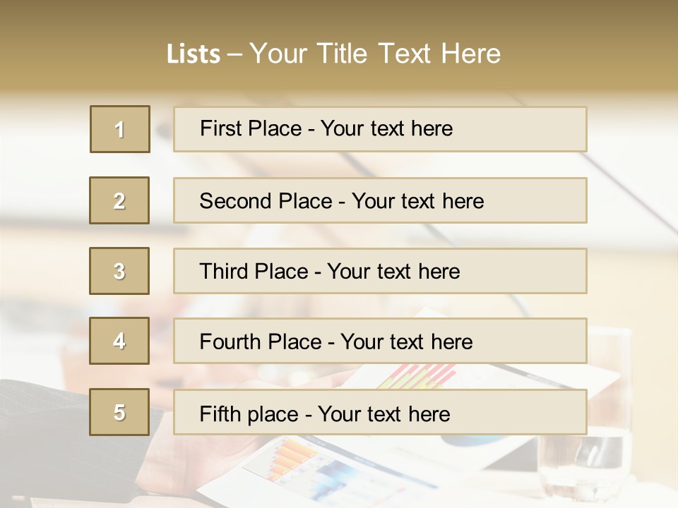 A Person Sitting At A Desk With Microphones In Front Of Them PowerPoint Template