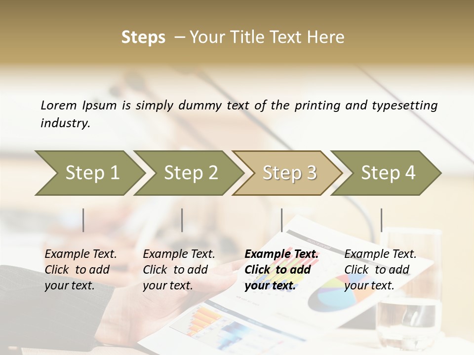 A Person Sitting At A Desk With Microphones In Front Of Them PowerPoint Template