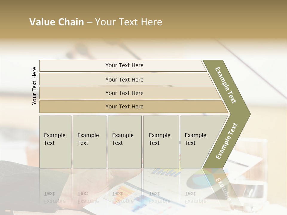 A Person Sitting At A Desk With Microphones In Front Of Them PowerPoint Template