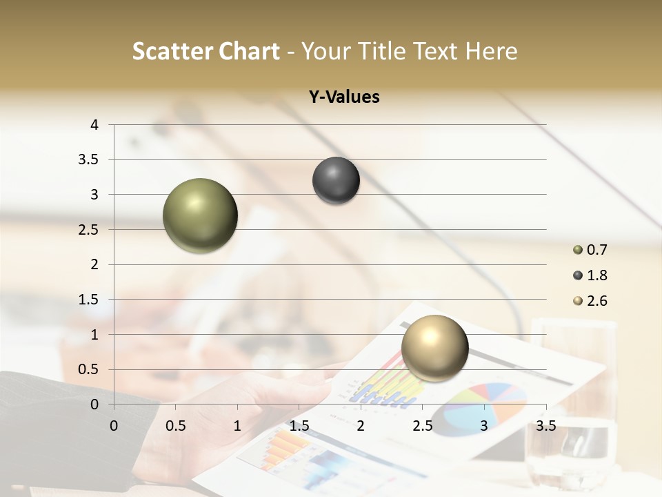 A Person Sitting At A Desk With Microphones In Front Of Them PowerPoint Template