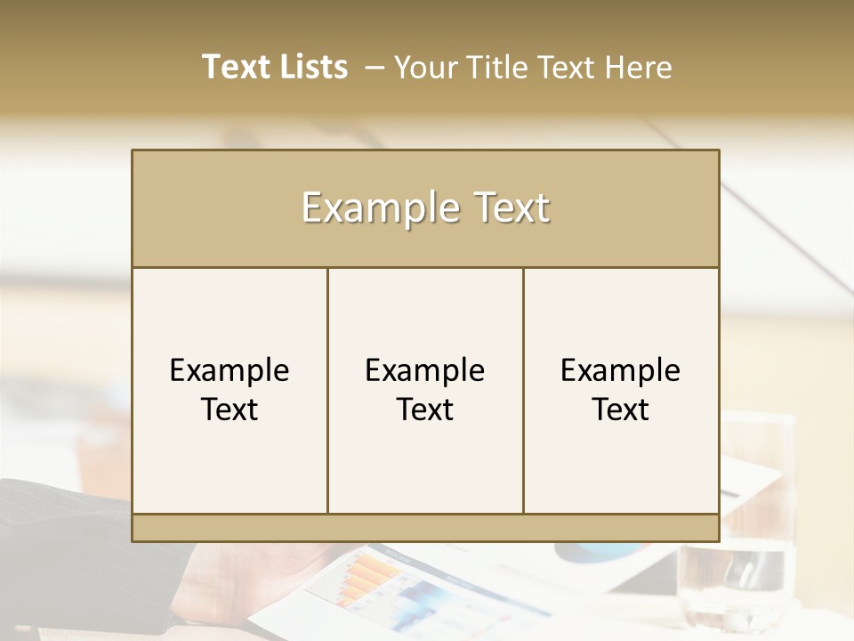 A Person Sitting At A Desk With Microphones In Front Of Them PowerPoint Template