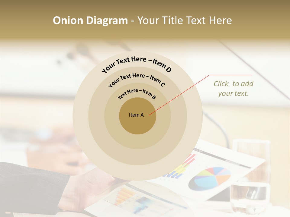 A Person Sitting At A Desk With Microphones In Front Of Them PowerPoint Template