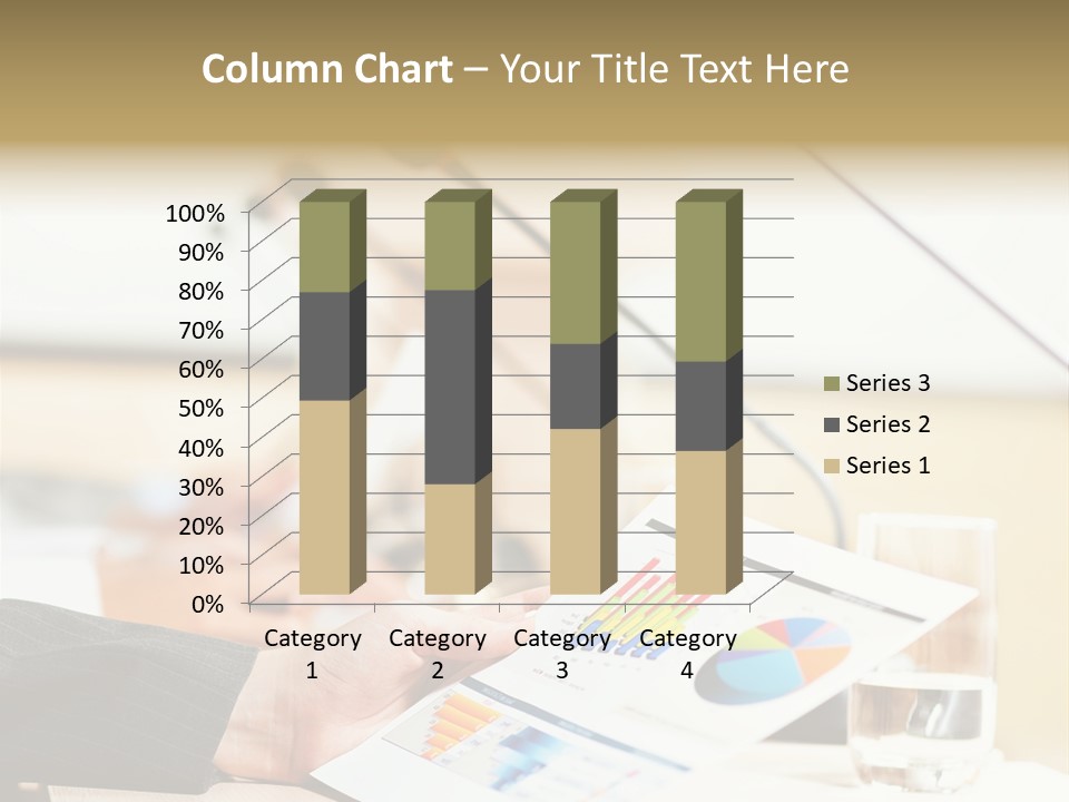 A Person Sitting At A Desk With Microphones In Front Of Them PowerPoint Template