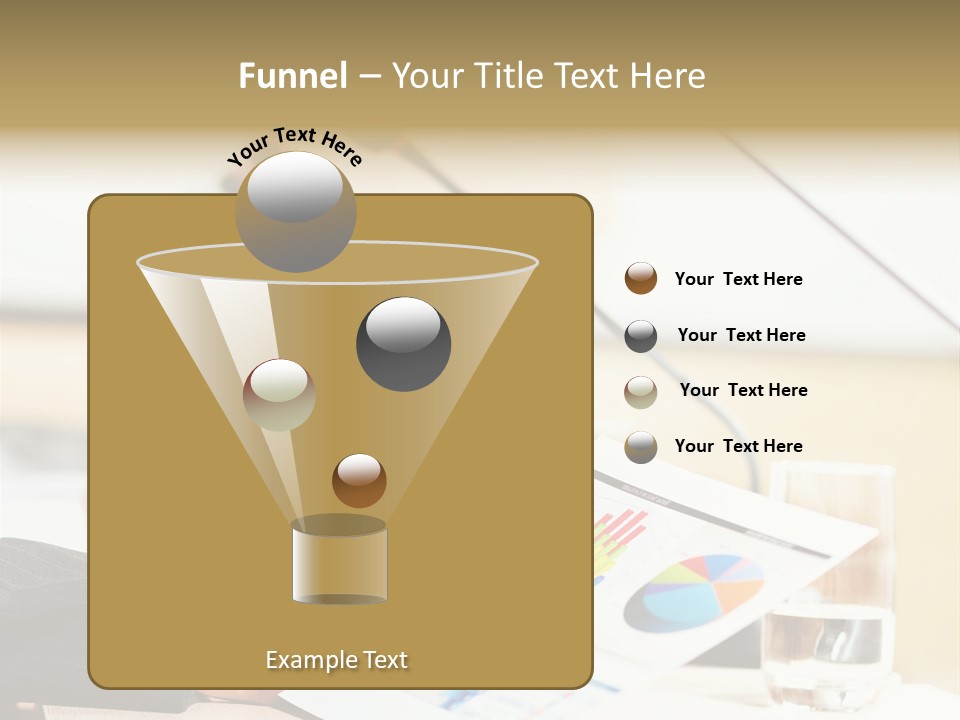 A Person Sitting At A Desk With Microphones In Front Of Them PowerPoint Template