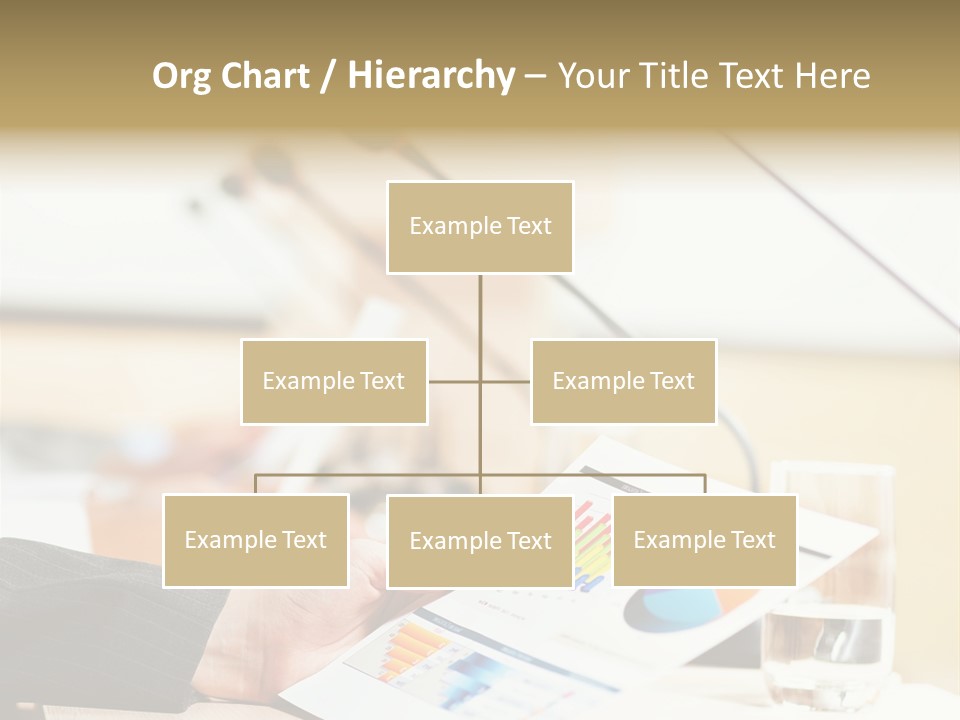A Person Sitting At A Desk With Microphones In Front Of Them PowerPoint Template