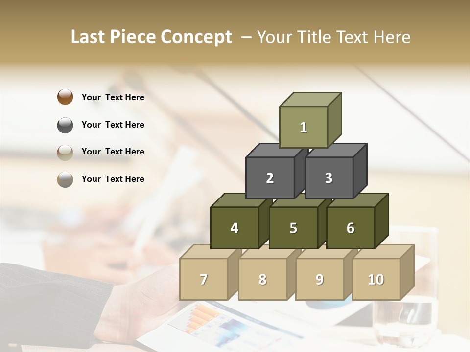 A Person Sitting At A Desk With Microphones In Front Of Them PowerPoint Template