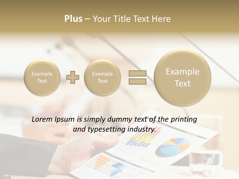 A Person Sitting At A Desk With Microphones In Front Of Them PowerPoint Template