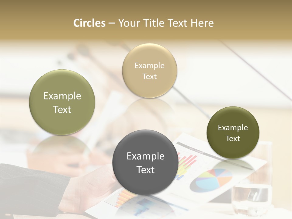 A Person Sitting At A Desk With Microphones In Front Of Them PowerPoint Template