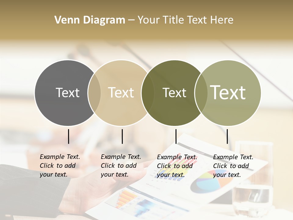 A Person Sitting At A Desk With Microphones In Front Of Them PowerPoint Template